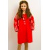 Embroidered costume for girl "Luxury" red